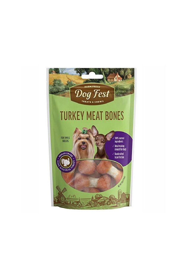 Turkey Meat Bones For Small Breeds, 55g
