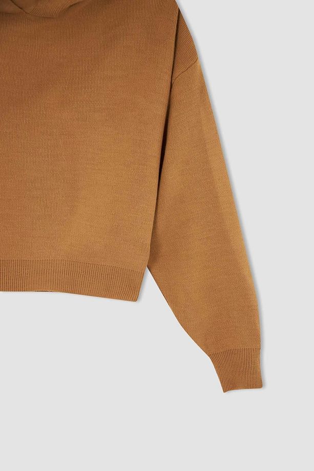 Oversize Fit Kapüşonlu Kazak R1700az22au - 7