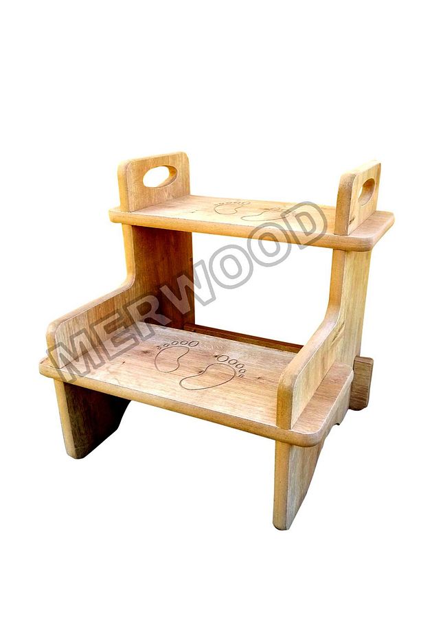 MONTESSORİ MDF BASAMAK TABURE ÇOCUK BEBEK BANYO WC YÜKSELTİCİ MERDİVEN - 2