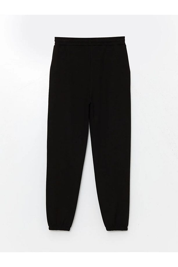 LCWAIKIKI Basic Yeni Siyah Beli Lastikli Kadın Jogger Eşofman Altı - 2
