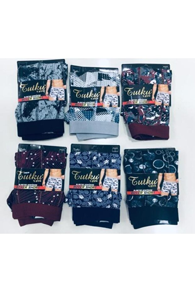 Men's Patterned Boxers 6 Pack Bslnd - 1