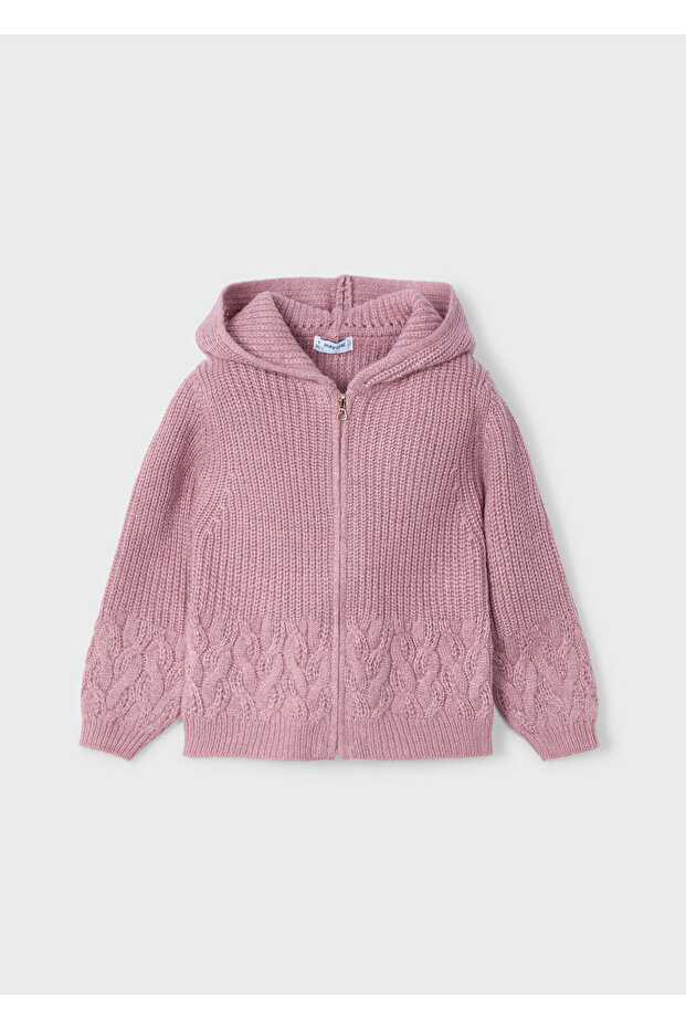 Kız Çocuk Pullover-Örgü Hırka Pembe - 1