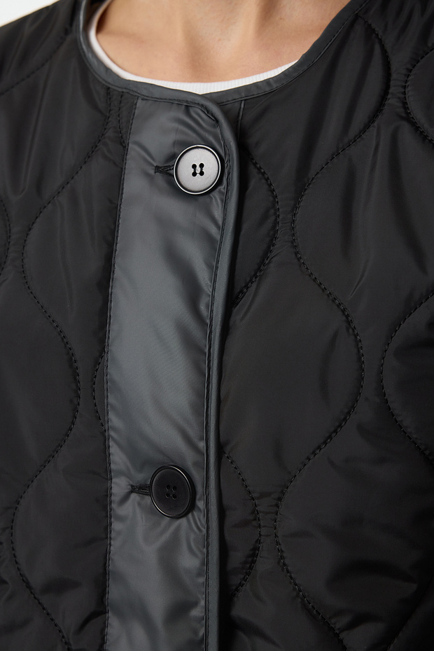 Siyah Oversize Mont TWOAW23MO00134 - 10