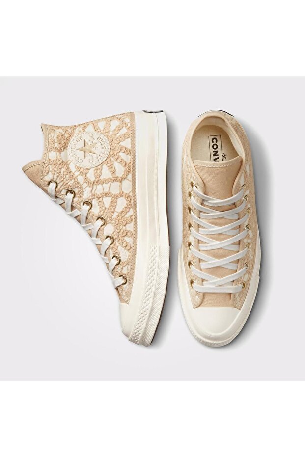 Chuck 70 Kadın Krem Sneaker - 3
