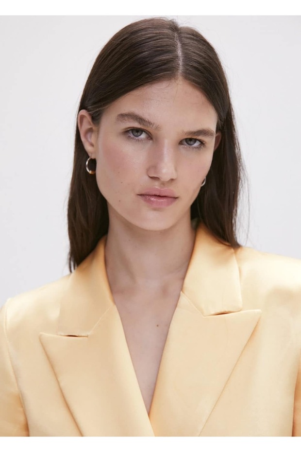 Saten Blazer Ceket - 8