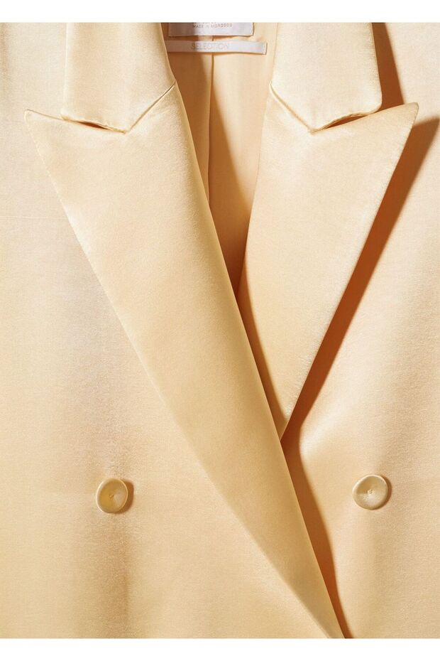 Saten Blazer Ceket - 6