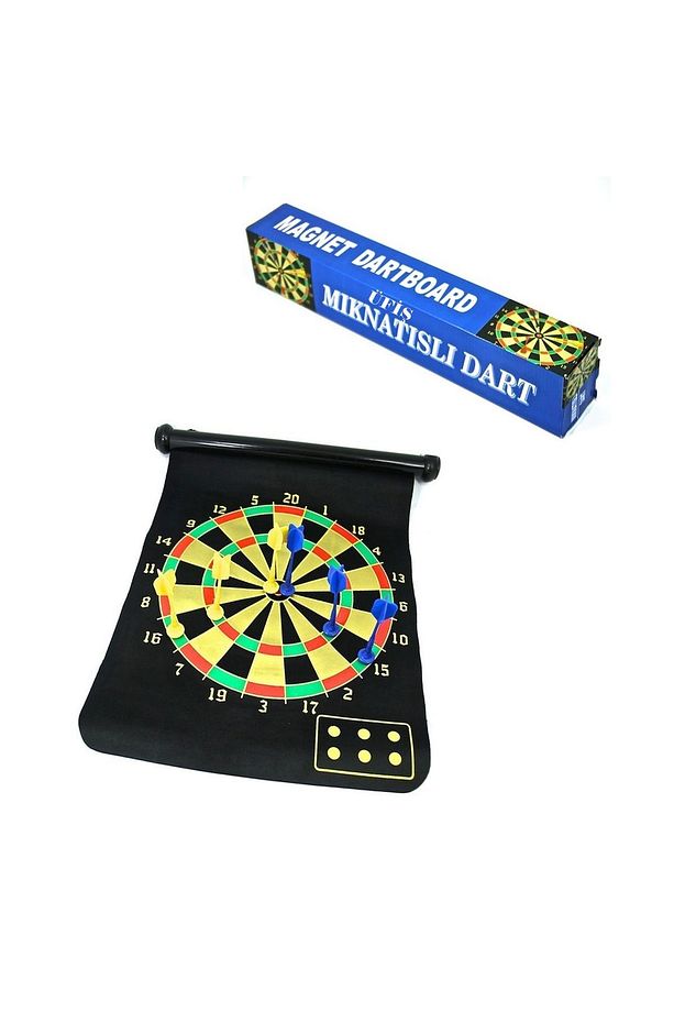 Manyetik Mıknatıslı Katlanır Dart Seti Büyük Boy Çift Taraflı Bez Manyetik Dart Uçu Güçlü Mıknatıs - 4