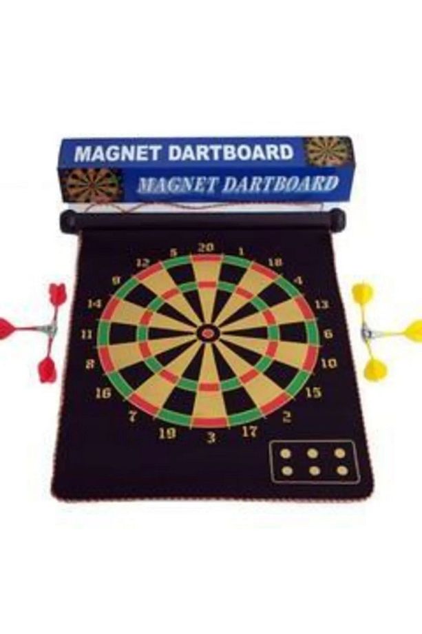 Manyetik Mıknatıslı Katlanır Dart Seti Büyük Boy Çift Taraflı Bez Manyetik Dart Uçu Güçlü Mıknatıs - 7
