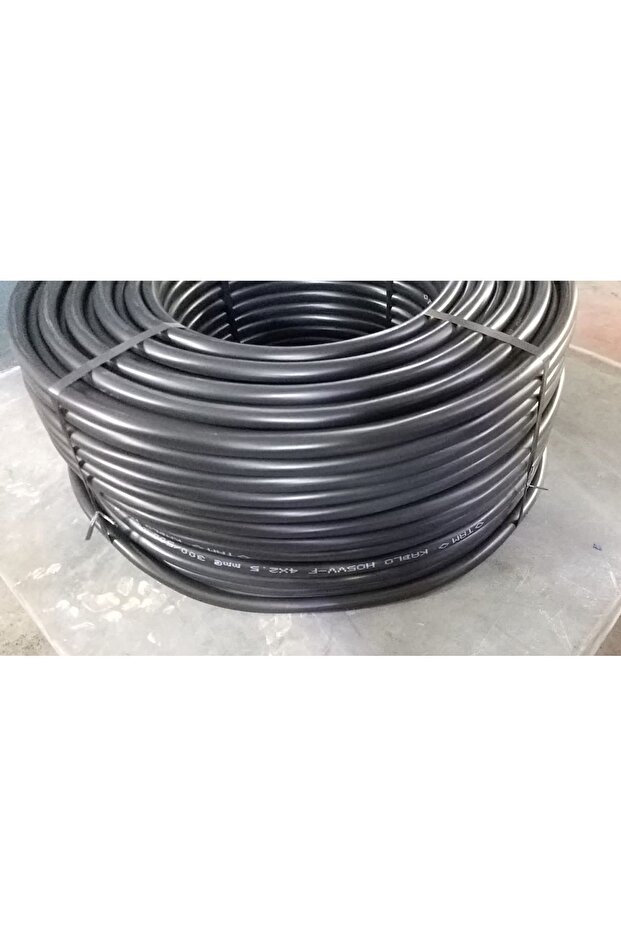 كابل TTR أسود بطول 100 متر - 2x1.5 ملم