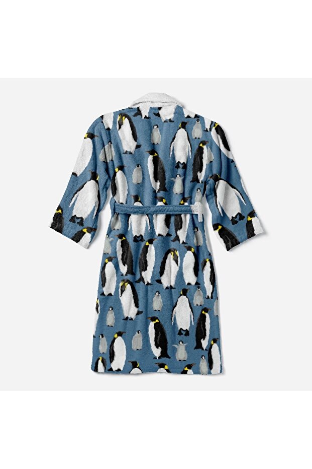 رداء حمام أنيق بنمط البطريق - 2