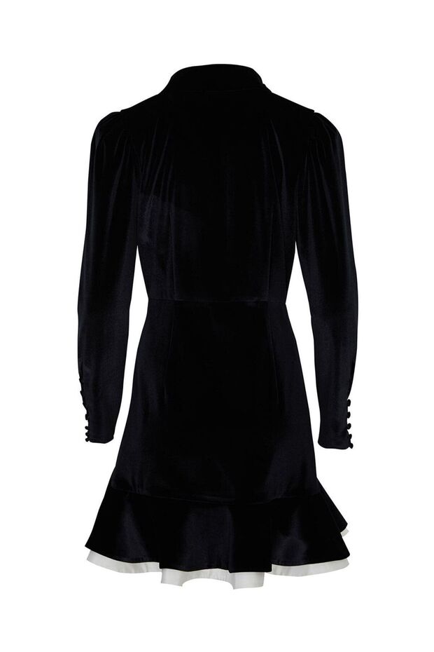 Volanlı Mini Elbise - 6