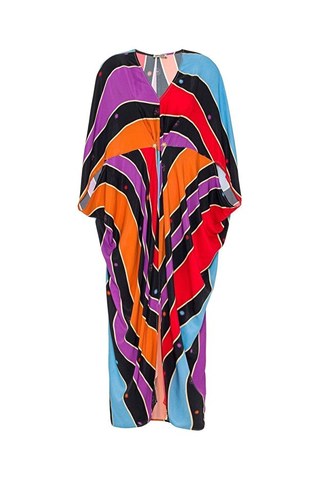 Desenli Kaftan - 4