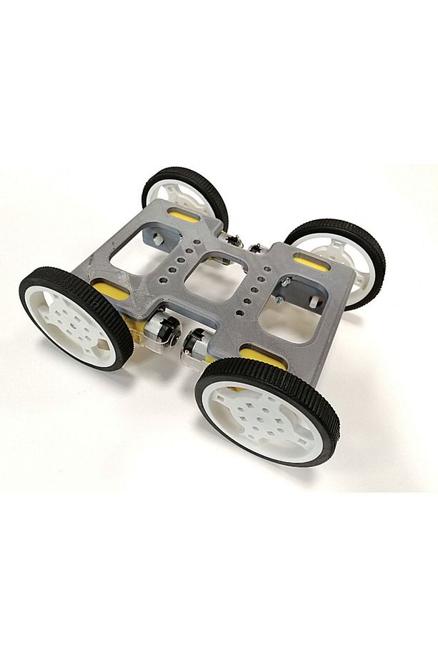 4wd Robot Şase Platformu Sadece Pla Baskı Gövde (MOTORSUZ) - 1