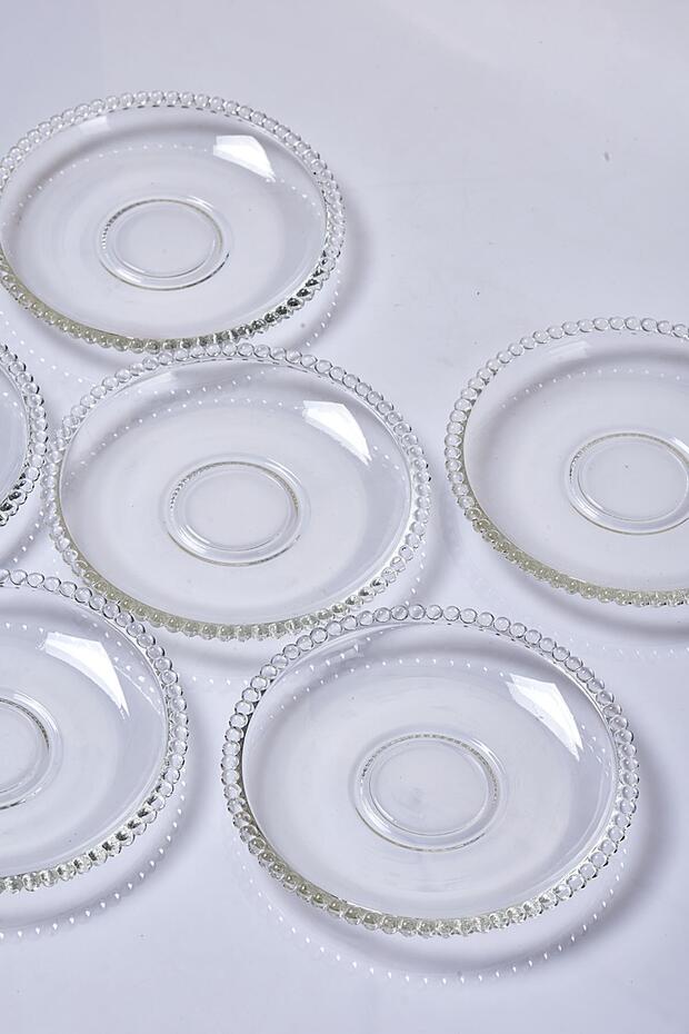 Girona 6'lı Cam Çay Tabağı - 2