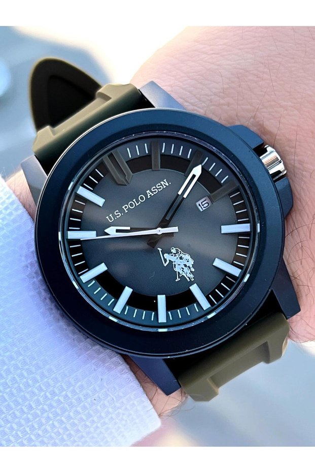 U.S. Polo Assn 5 Atm Water Resistant Men's Sports Wristwatch - Silicone Cord Uspa.1029.B05