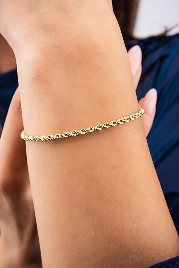 Halat Altın Bileklik - 4