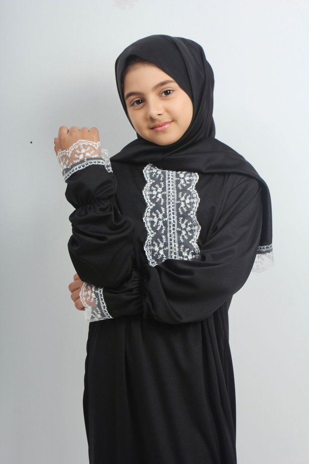 Girls' Seasonal Non-Sweating Ferace Prayer Dress