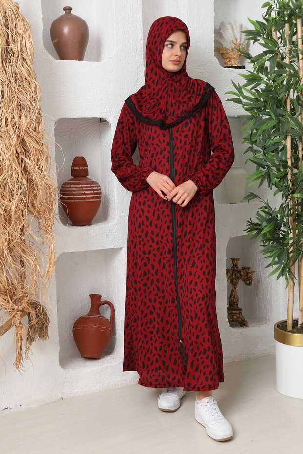 Seasonal One-Piece Hijab Lightweight Fabric Women's Prayer Dress