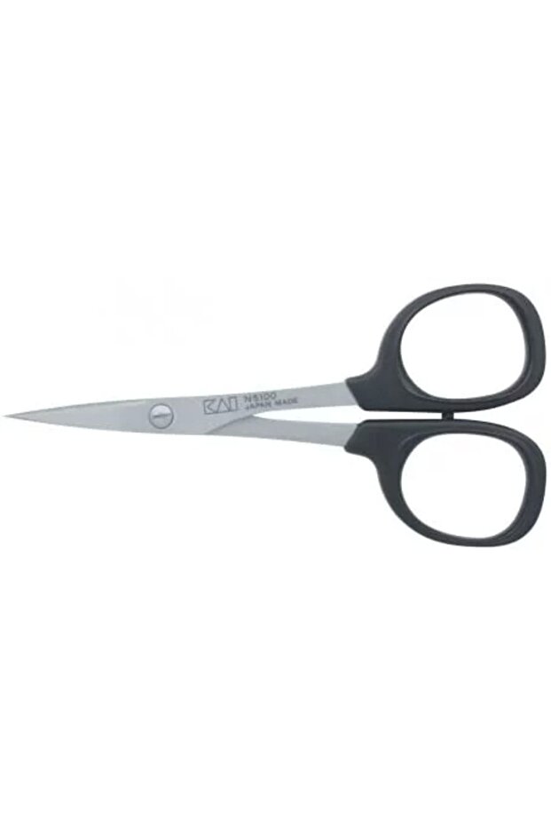 Kai N5100c Plastic Handle Curved End Embroidery Scissors (100mm)