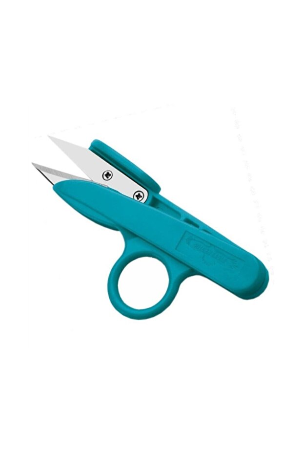 مقص تنظيف خيط قماش سبرينج تركواز 12 سم - 1