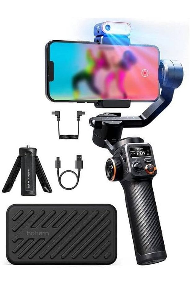 Hohem iSteady M6 3 Eksenli El Tipi AI Yapay Zeka Görüş Sensörlü Gimbal Stabilizatör Zore Gimba - 2
