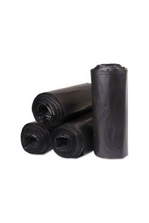 Kalın Çöp Torbası 500 gr X 3 Rulo Çöp Poşeti 80x110 Cm Siyah Jumbo Endüstriyel Çöp Torbası - 2