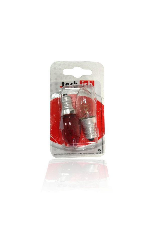Tek-iş E14 7w Dimmer Uyumlu Flamanlı Tuz Lambası Ampulü – Şeffaf, 2’li Paket - 3