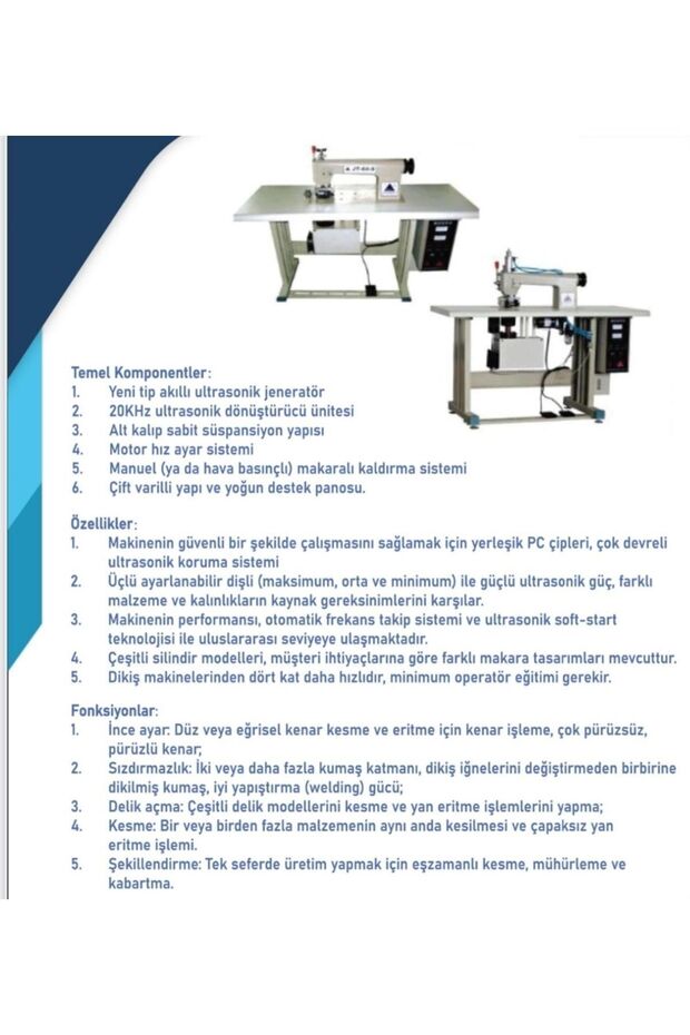 Ultrasonik dikiş makinesi - 5