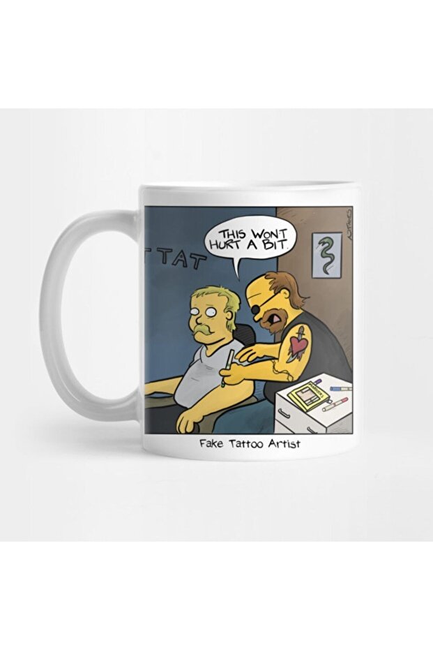 Fake Tattoo Artist Mug, Gift, Dowry Gift, Presenting Cup, Coffee Cup