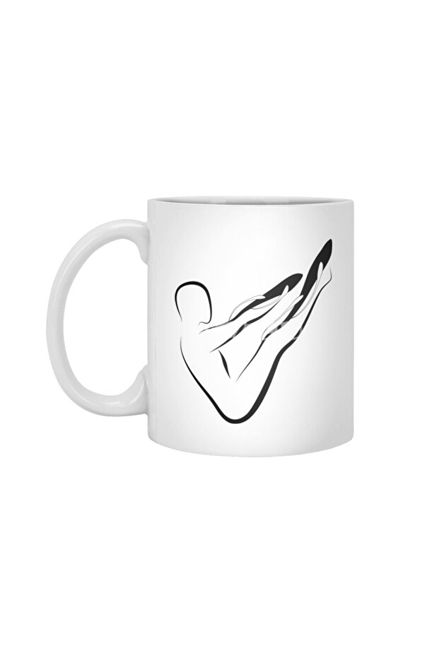 كوب بيلاتيس بوز باللون الأبيض، هدية، مهر، حامل عرض - 1