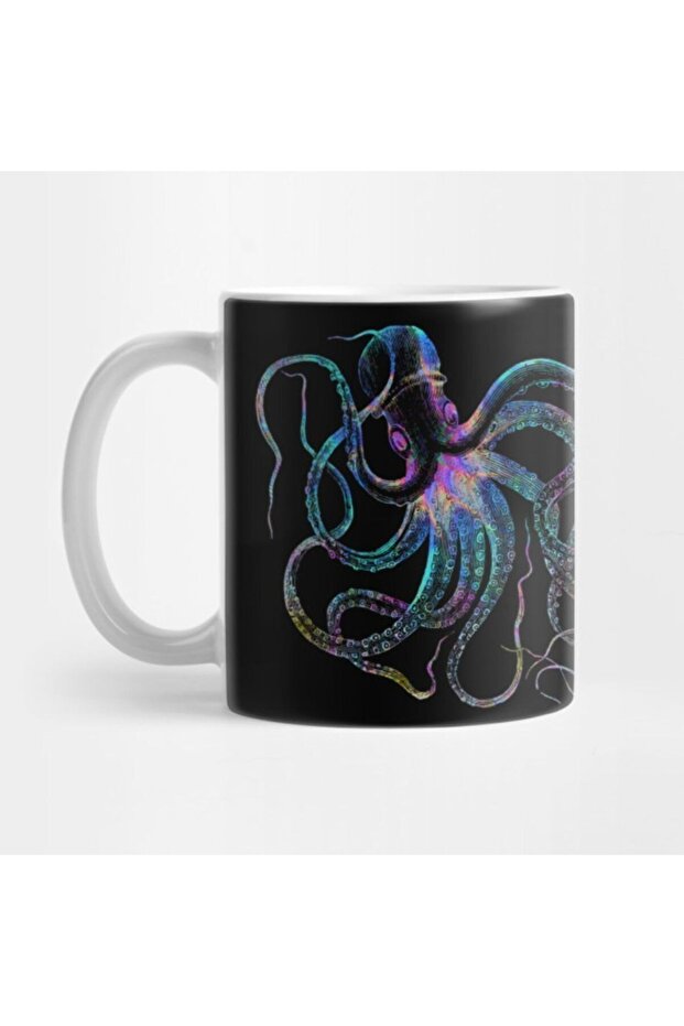 Psychedelic Octopus Trippy Kraken Ocean Sea Monster Mug