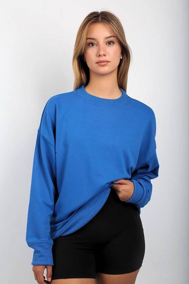 Φούτερ Saks Crew Neck Basic SH111 - 1
