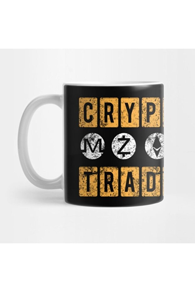 كوب Bitcoin Blockchain Crypto Trader Distressed - هدية ومهر وعرض