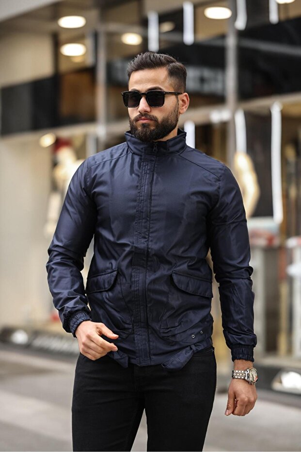 Lacivert Yağmurluk - 3