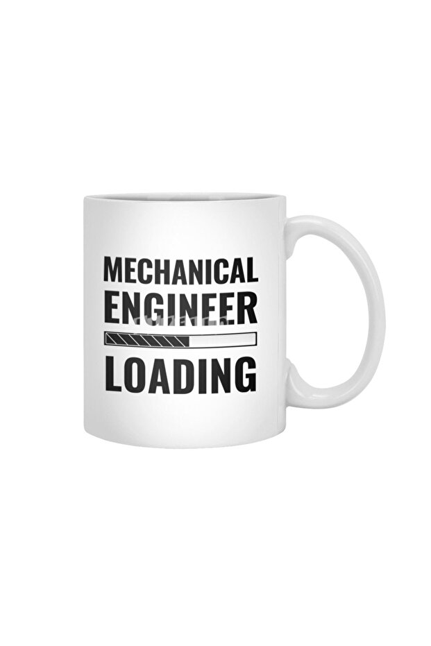 ميكانيكي مهندس تحميل مع كوب أبيض لشريط الحالة، هدية، مهر، عرض - 2