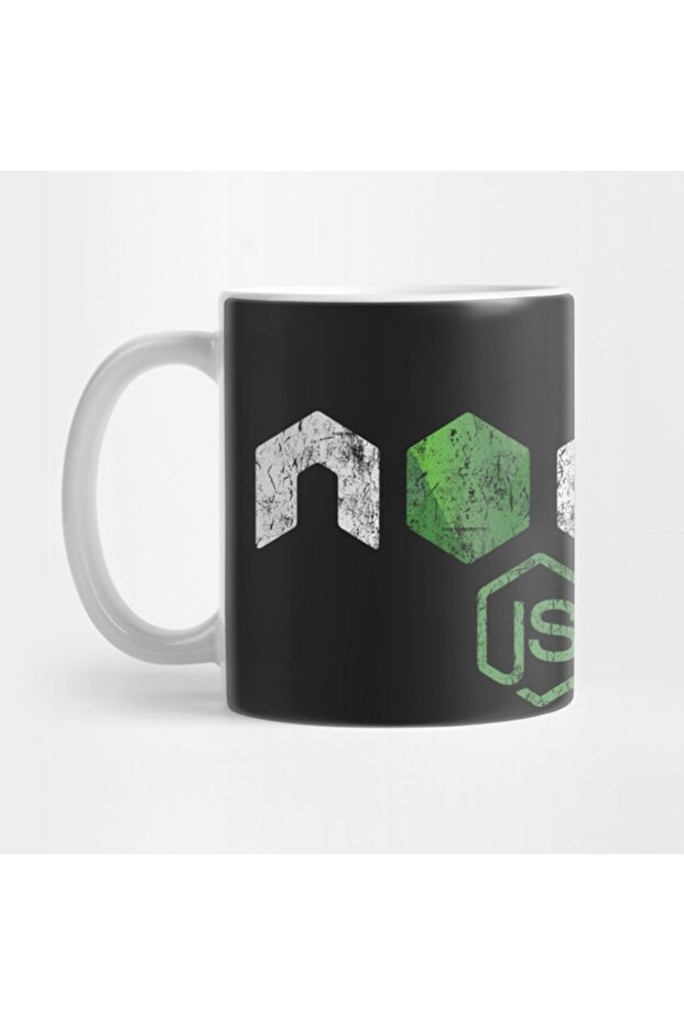 Vintage Nodejs Javascript Programmer Mug, Gift, Dowry, Presentation Holder - 1