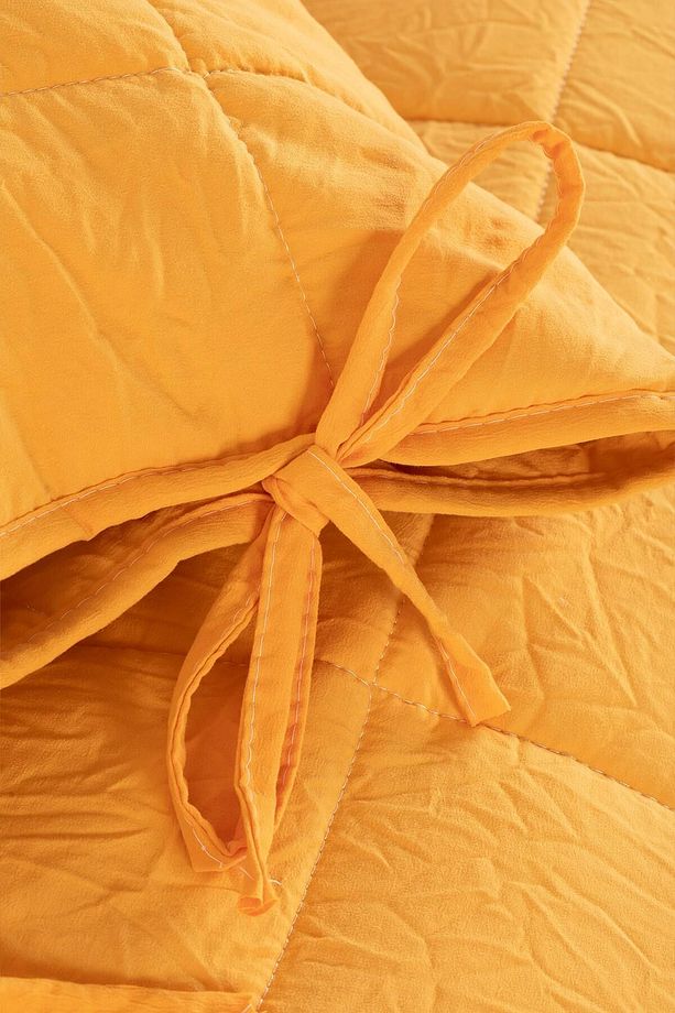 Tek Kişilik Yatak Örtüsü Takımı Yeni Nesil Comfort Set Hardal - 5