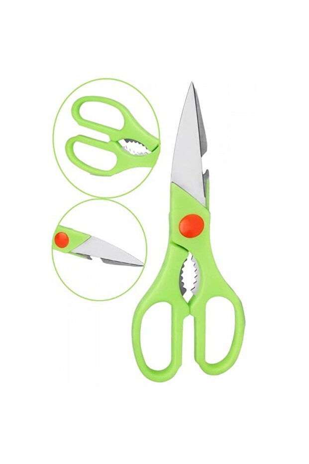 مقص مطبخ متعدد الأغراض، مقص حاد للغاية للأسماك والدجاج واللحوم والخضروات - 6