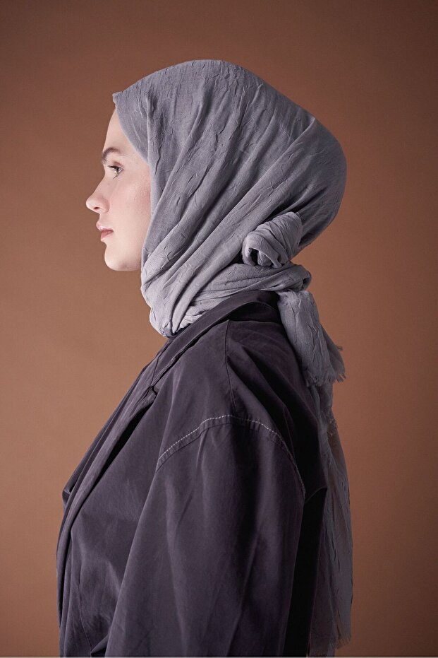 Bambu Şal Serisi Gri Buz - 3