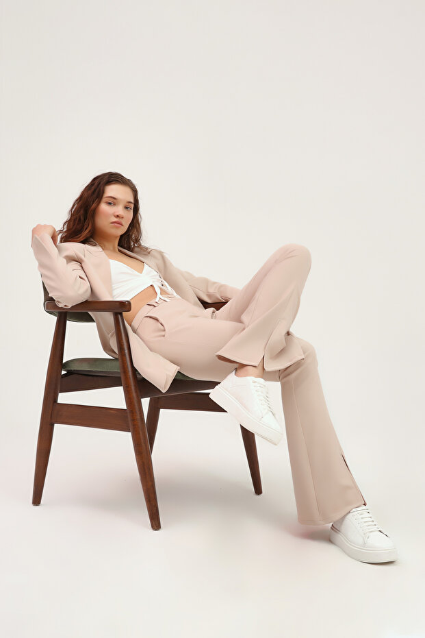 Blazer Ceket Bej - 1