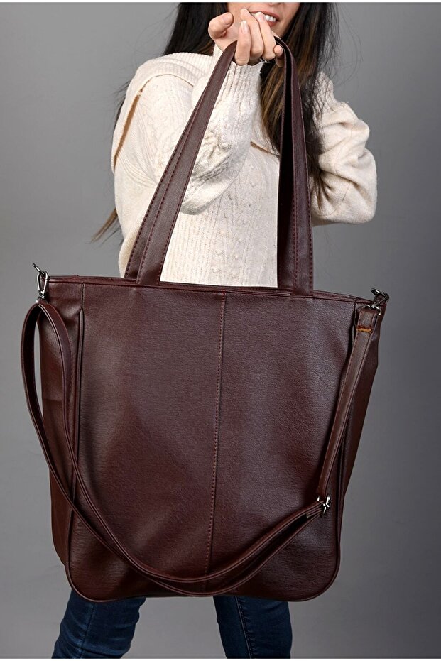 Juno Burgundy Women's Shoulder and Crossbody Bag | Large Volume, Soft Texture, and Multiple Compartments