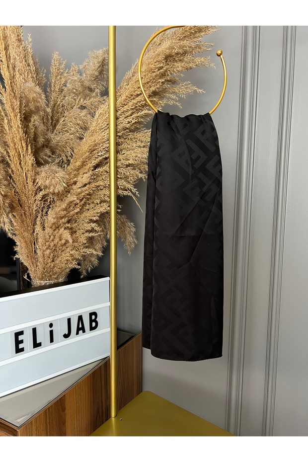 شال جاكار حريري بنمط F - 1