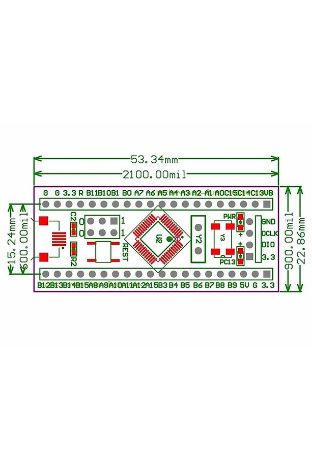 Stm32f103c8t6 Arm Cortex M3 Bluepill 72mhz Cpu 32k Flash Tqfp48 Minimum Sistem Geliştirme Kartı - 8