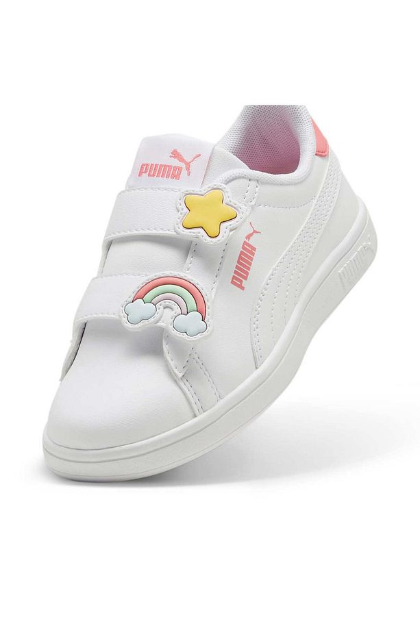 Puma Smash 3.0 Badges Çocuk Spor Ayakkabı - 5