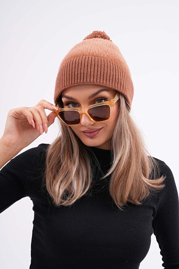 Peluş Ponponlu Bere - 3