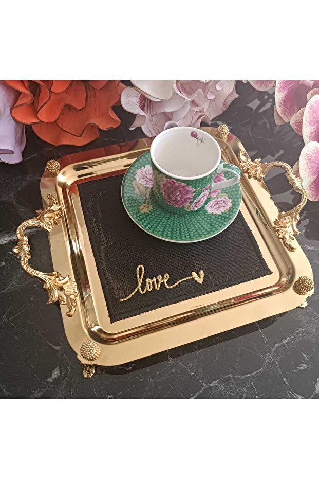 LOVE AŞK  KAHVE YANI KOKTEYL PEÇETESİ 1 ADET - 6
