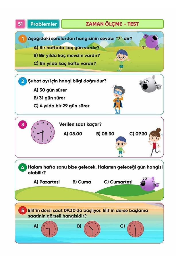 ZOZİ 1.Sınıf SÜPER SET (Mat S. Bankası - Bulmacalarla Mat - Mat Problemleri - 1den 2ye Not Defteri) - 7