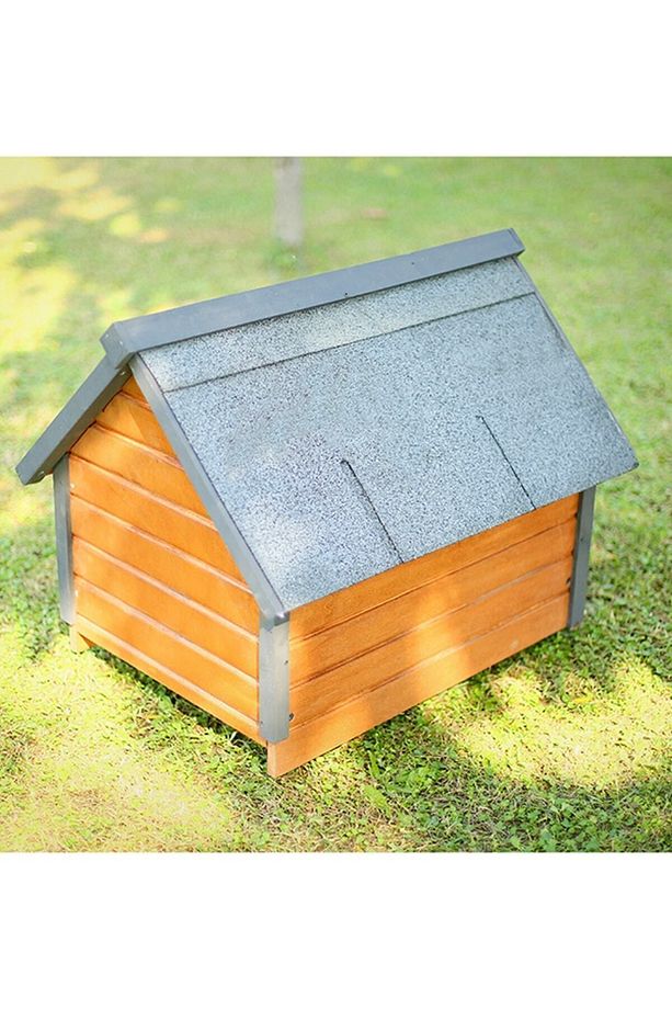 Isı Yalıtımlı Ahşap Kedi-köpek Kulübesi (SMALL) - 4