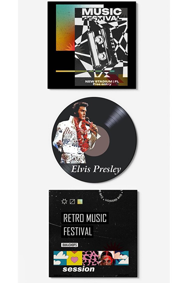 Elvis Presley Plak Duvar Dekoru - 1