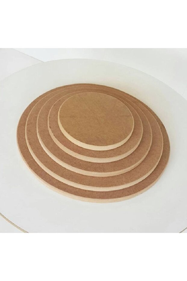 لوحة حائط مستديرة مسطحة MDF مكونة من 5 قطع - 1